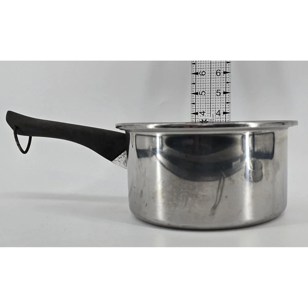 Vtg Regal Ware Imperial 18-8 3 Ply Stainless Steel 2 Qt Saucepan W/ Lid Bakelite